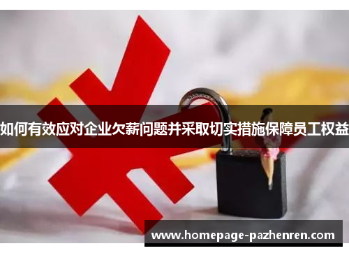 如何有效应对企业欠薪问题并采取切实措施保障员工权益